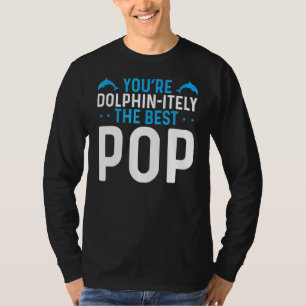 Camiseta Dolphin Dad El mejor animal del Día del Padre Pop