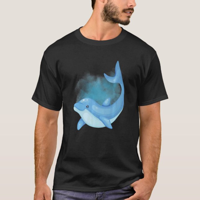 Camiseta Dolphin Deep Ocean Creatures and Rift Life  1 (Anverso)