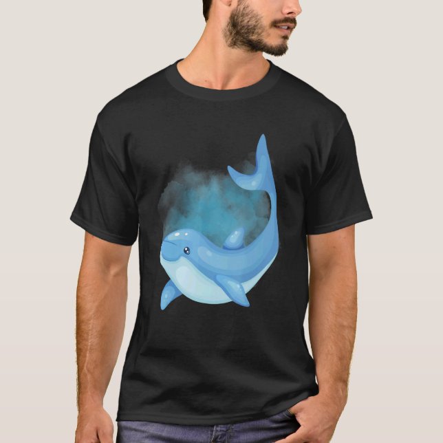 Camiseta Dolphin Deep Ocean Creatures and Rift Life 1 (Anverso)