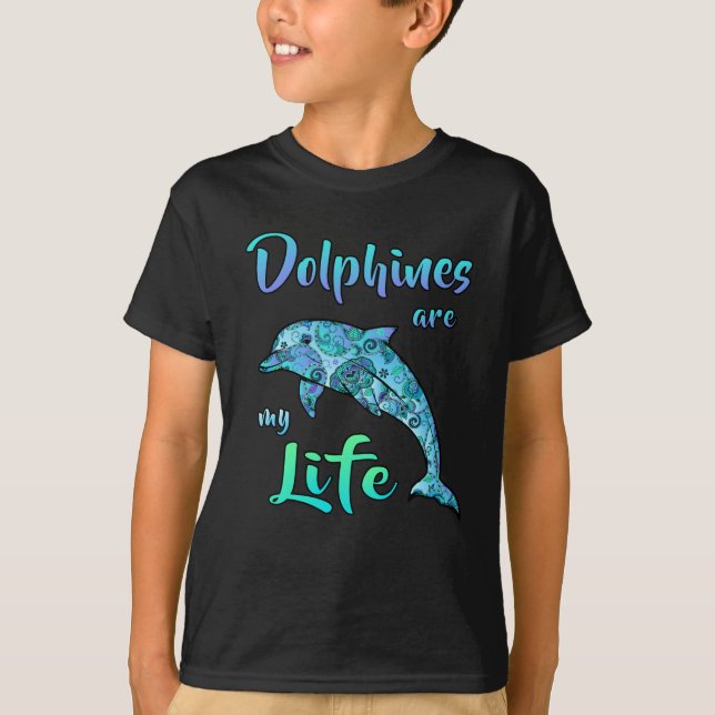 Camiseta Dolphin Dolphins Ocean Sea Fish Animal Funny Gift (Anverso)