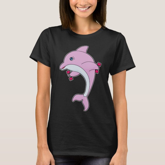 Camiseta Dolphin Fitness Dumbbell (Anverso)