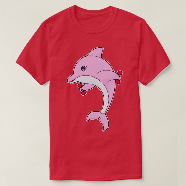 Camiseta Dolphin Fitness Dumbbell (Diseño del anverso)