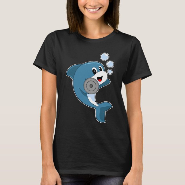 Camiseta Dolphin Fitness Dumbbell Sports (Anverso)
