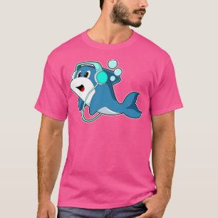 Camiseta Dolphin Headphone Music