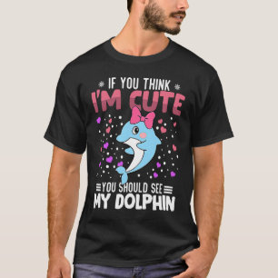 Camiseta Dolphin Heart El día de San Valentín Animal Para M