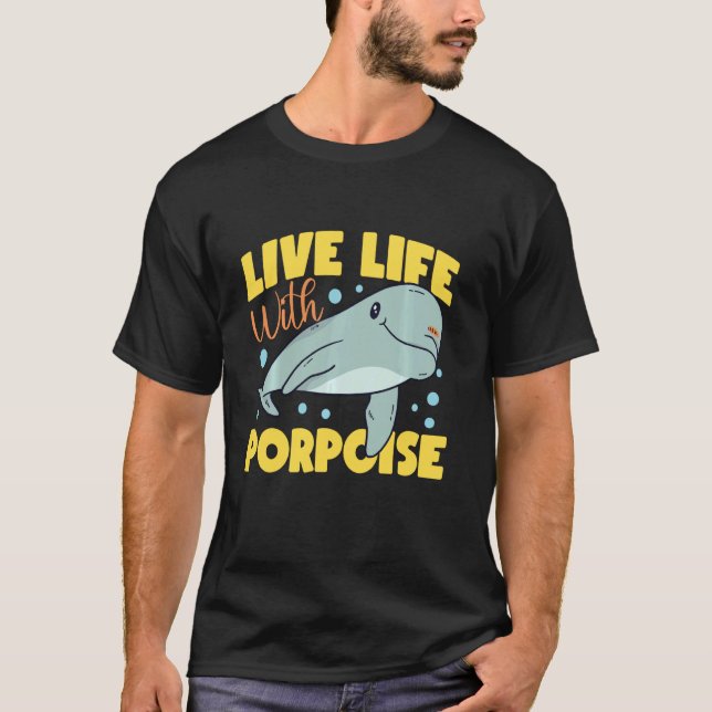 Camiseta Dolphin Live Life With Porpoise Long Sleeve (Anverso)