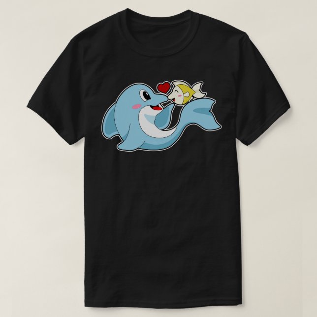 Camiseta Dolphin Love Fish (Diseño del anverso)