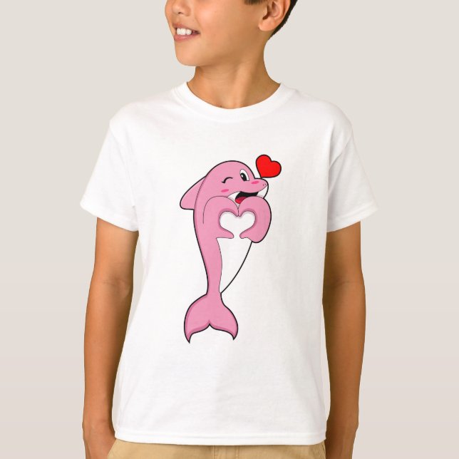 Camiseta Dolphin Love Heart (Anverso)