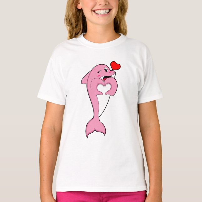 Camiseta Dolphin Love Heart (Anverso)