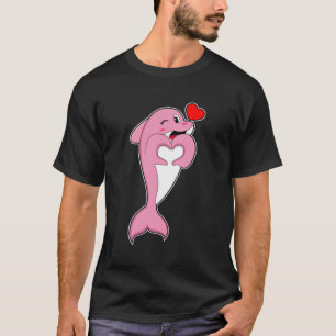 Camiseta Dolphin Love Heart