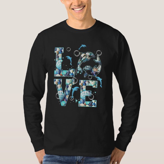 Camiseta Dolphin Love Ocean Dolphin Clam (Anverso)