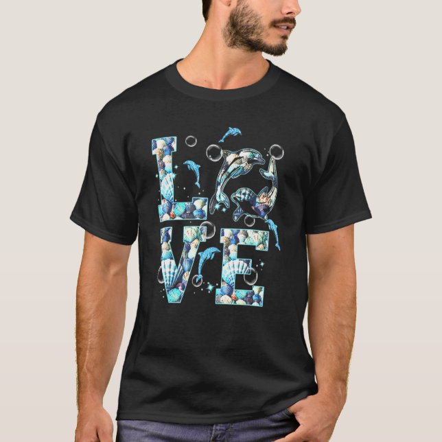 Camiseta Dolphin Love Ocean Dolphin Clam (Anverso)