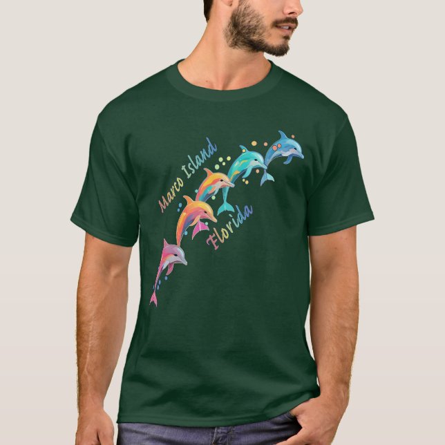 Camiseta Dolphin Lover Marco Island FL Family Beach Vacatio (Anverso)