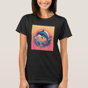 Camiseta Dolphin masculino femenino Océano acuático 2