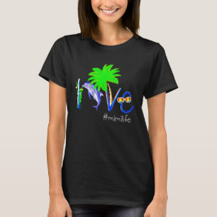 Camiseta Dolphin Mimilife Dolphin Coconut Y Campin Beach
