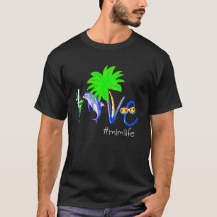 Camiseta Dolphin Mimilife Dolphin Coconut Y Campin Beach