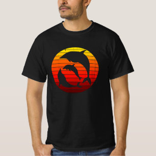 Camiseta Dolphin Retro Vintage Sea Animal