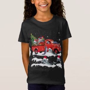 Camiseta Dolphin Riding Camión Rojo Feliz Navidad X-mas Ugl