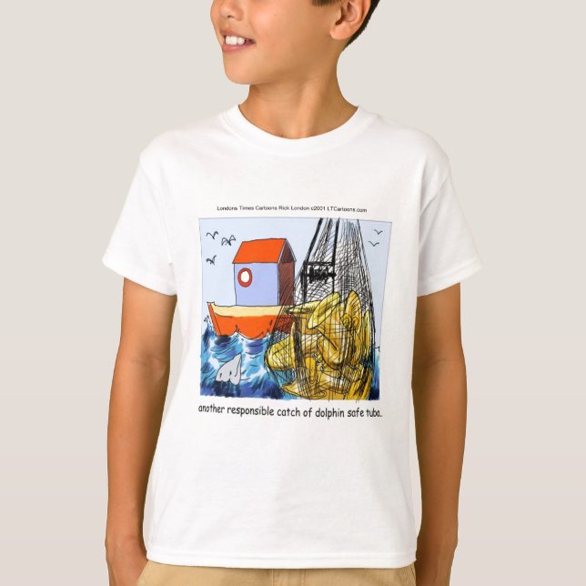 Camiseta Dolphin-Safe Tuba Funny (Anverso)