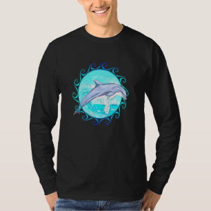 Camiseta Dolphin saltando la vida marina de la conservación