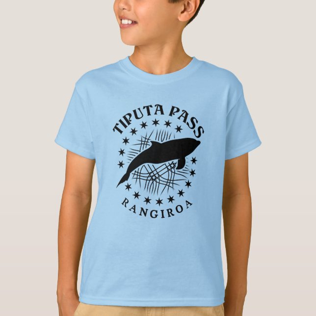 Camiseta Dolphin Scuba Buceo Laguna Rangiroa - Paso Tiputa (Anverso)
