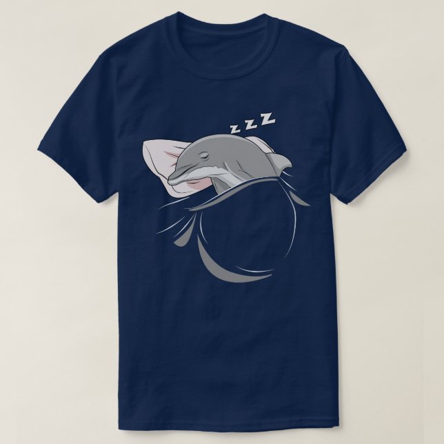 Camiseta Dolphin Sleeping Animal Nap Napping Slumber (Diseño del anverso)