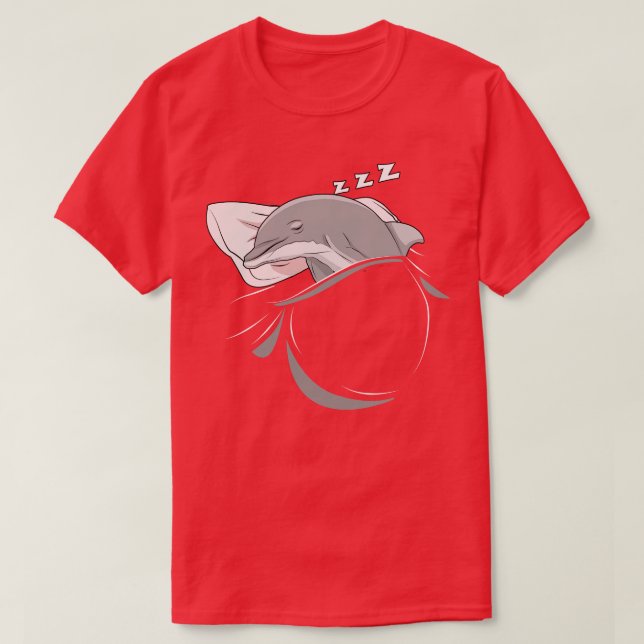 Camiseta Dolphin Sleeping Animal Nap Napping Slumber (Diseño del anverso)