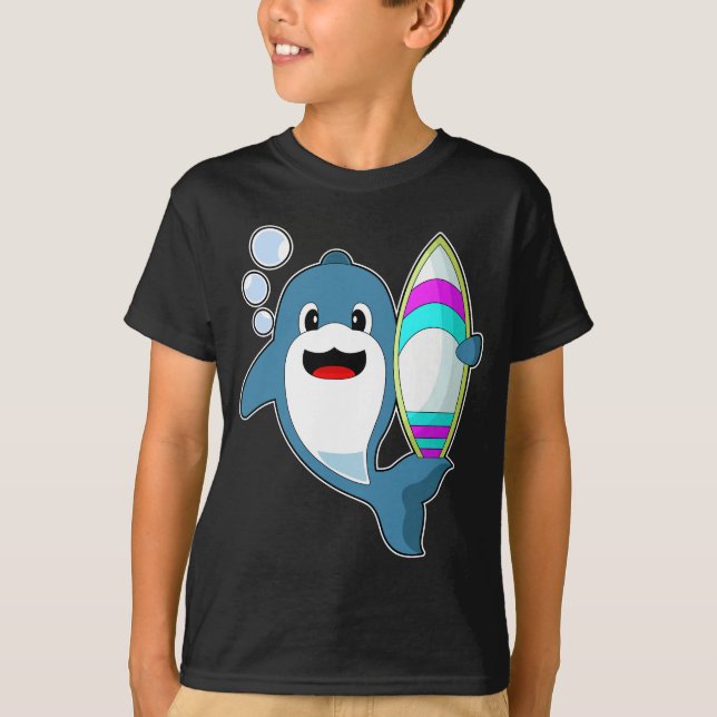 Camiseta Dolphin Surfer Surfboard (Anverso)
