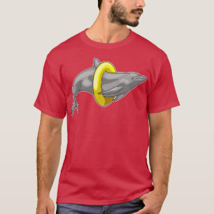 Camiseta Dolphin Swimming Lifebuoy
