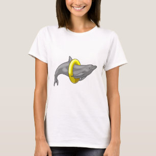 Camiseta Dolphin Swimming Lifebuoy