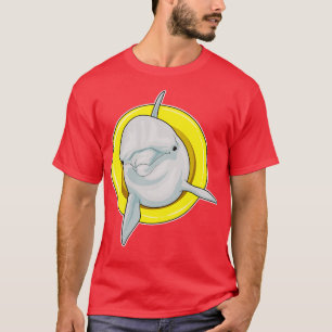 Camiseta Dolphin Swimming Lifebuoy
