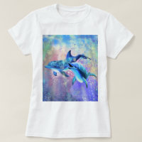 Dolphin T-Shirt Happy Family