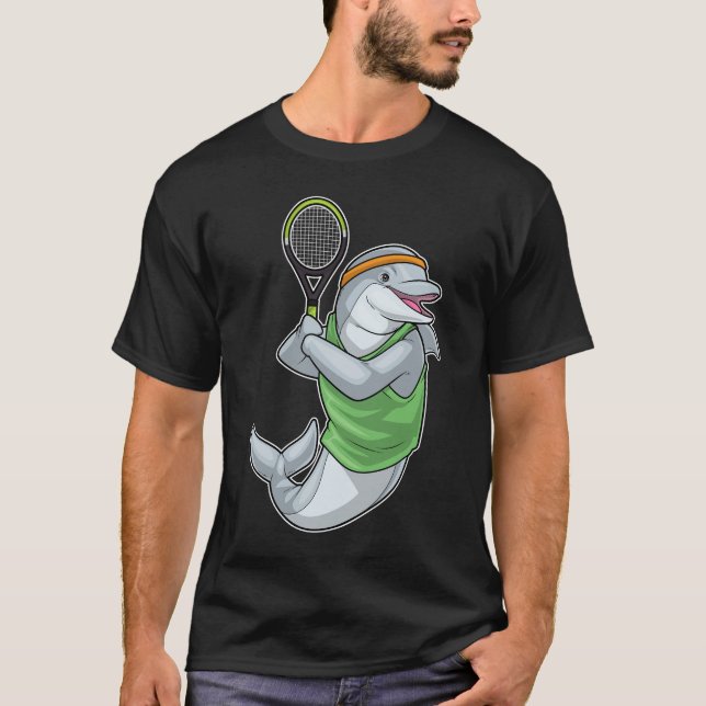 Camiseta Dolphin Tennis Tennis racket Sports (Anverso)