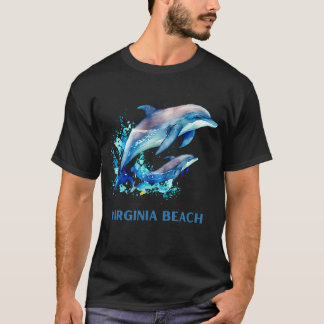 Camiseta Dolphin Vacation Vintage Virginia Beach Dest