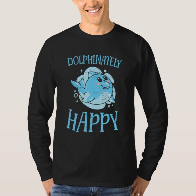 Camiseta Dolphinately Happy Marine Animal Sea Diver (Anverso)