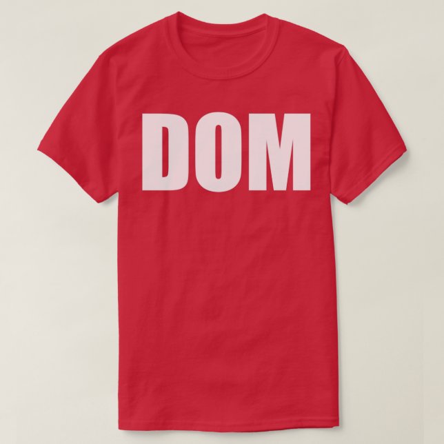 CAMISETA DOM (Diseño del anverso)