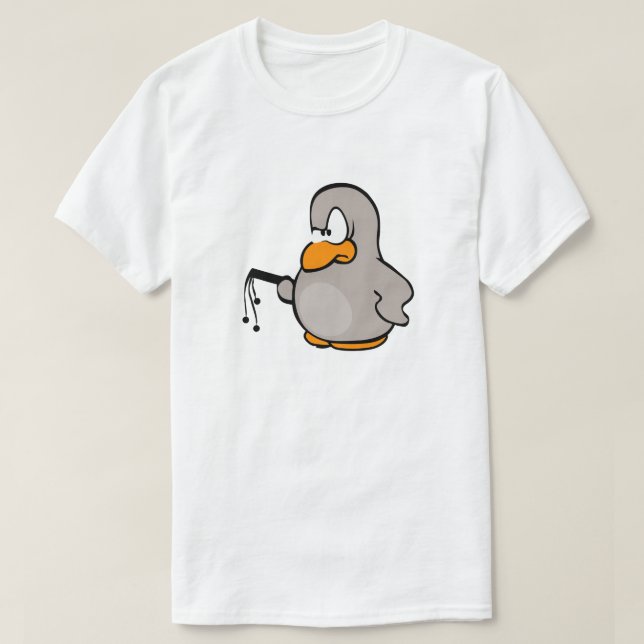 Camiseta Dom Penguin Con Personalizable De Azote (Diseño del anverso)