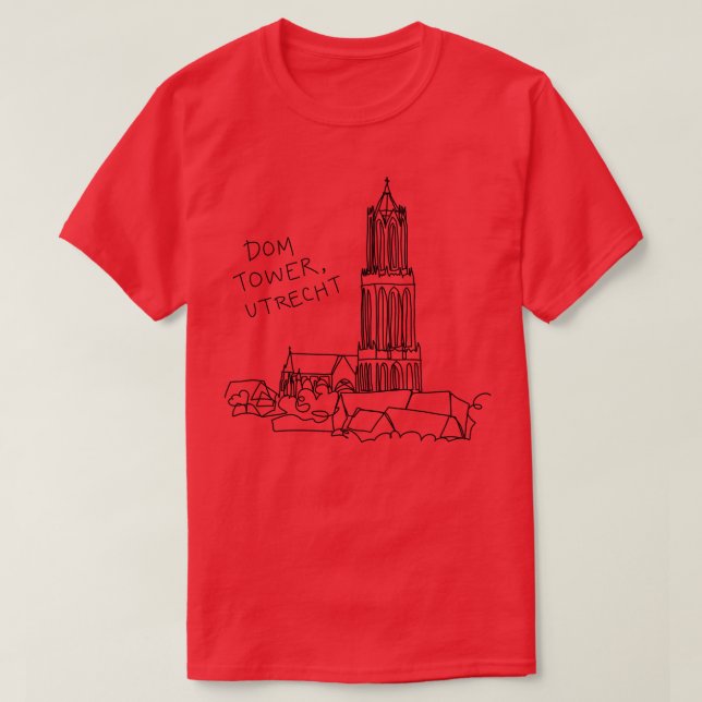 Camiseta Dom Tower Utrecht Países Bajos (Diseño del anverso)