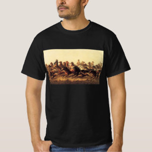 Camiseta Domando caballos salvajes por James Walker