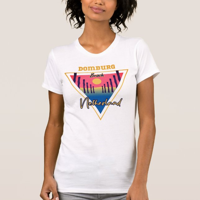 Camiseta Domburg Beach Netherland T-Shirt (Anverso)