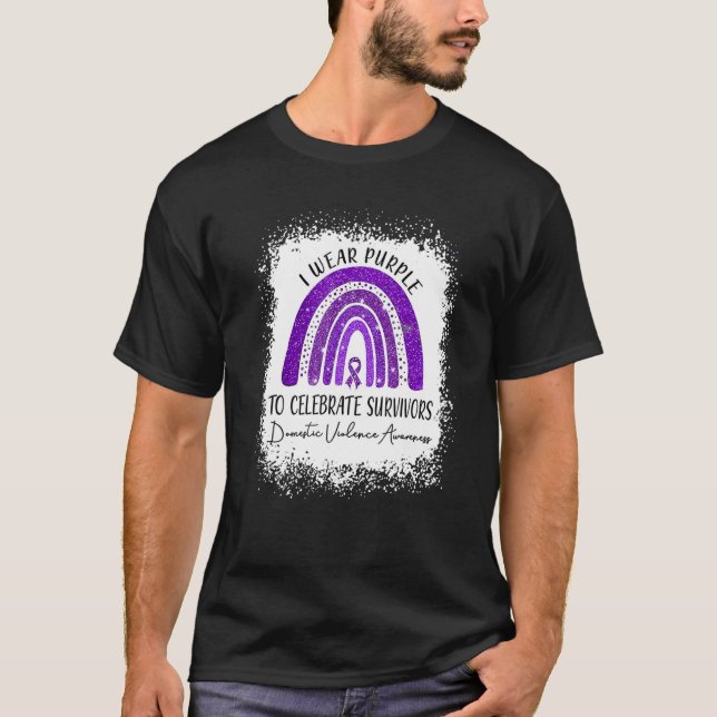 Camiseta Domestic Violence Awareness For Men and Women Kids (Anverso)