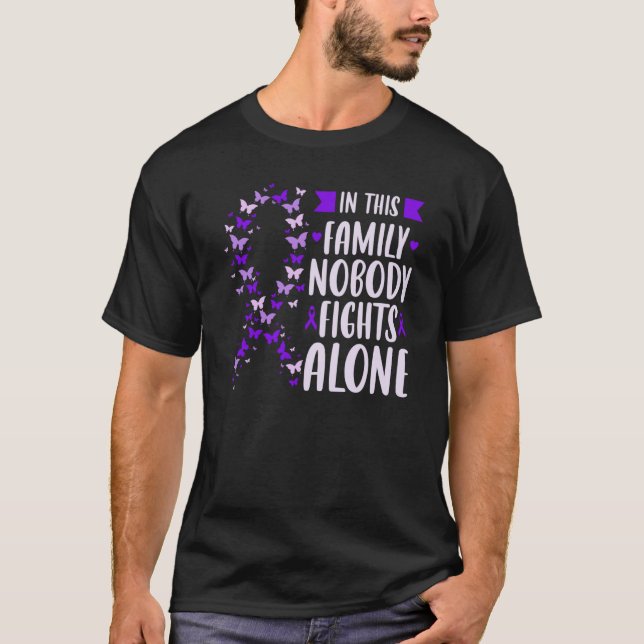 Camiseta Domestic Violence Awareness Support ribbon butterf (Anverso)