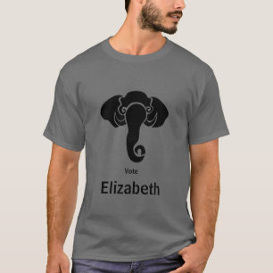 Camiseta Domicilio de la familia Elephant Negro Republicano