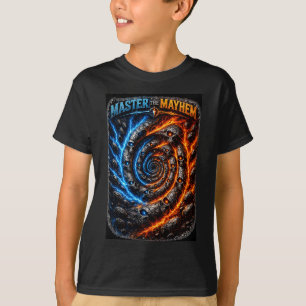 Camiseta Domina la Calavera Caos – Fuego vs Hielo Eléctrico