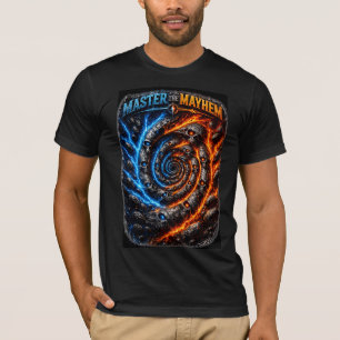 Camiseta Domina la Calavera Caos – Fuego vs Hielo Eléctrico