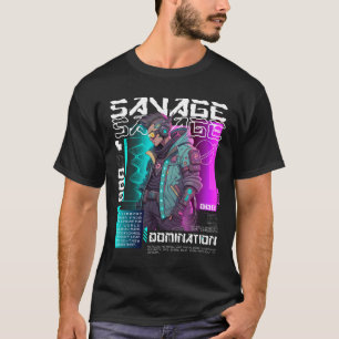 Camiseta Dominación de salvaje de la calle Cyberpunk urbana