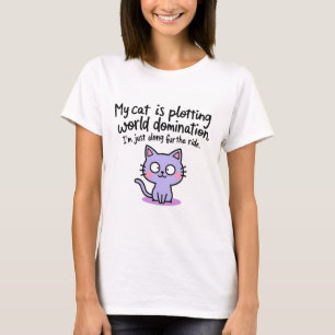 Camiseta Dominación del mundo de la conspiración de gatos