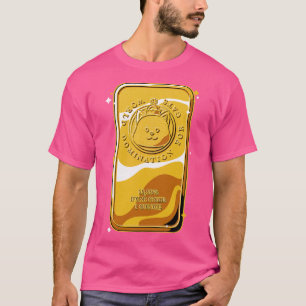 Camiseta Dominación mundial del gato del bar del oro para g