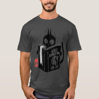 Camiseta Dominación mundial para gatos amigo de gatos graci