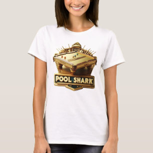 Camiseta Dominando el juego: Logo de Pool Shark en Pool Tab